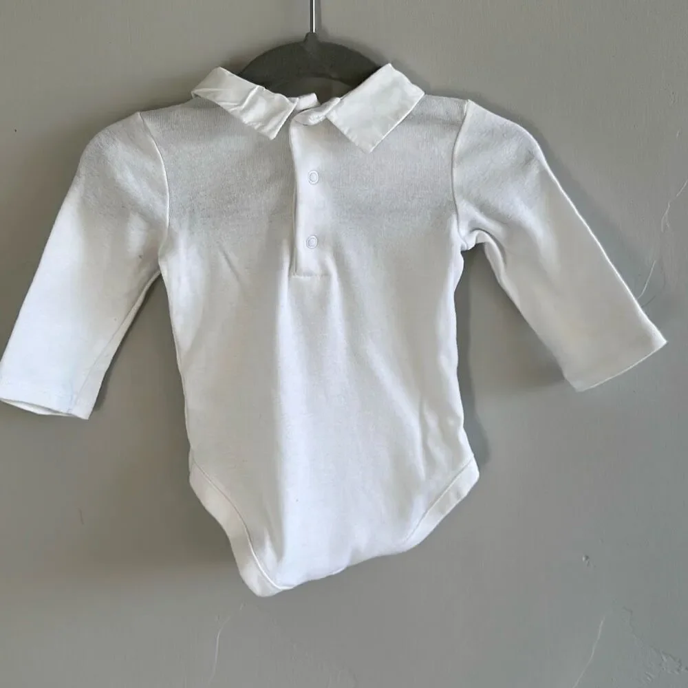 Janie & Jack Star Collard Bodysuit